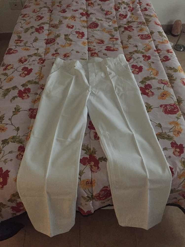 Pantalón Blanco De Trabajo