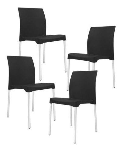 Set D 4 Sillas P/ Restaurante Moderna Envío Gratis!