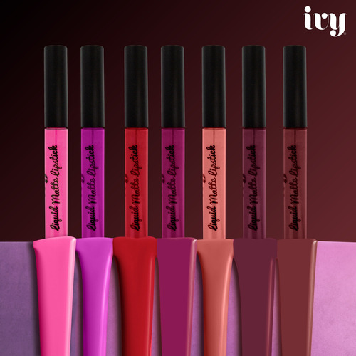 Labial Liquido Mate Indeleble Ivy Larga Duracion Napa Hue