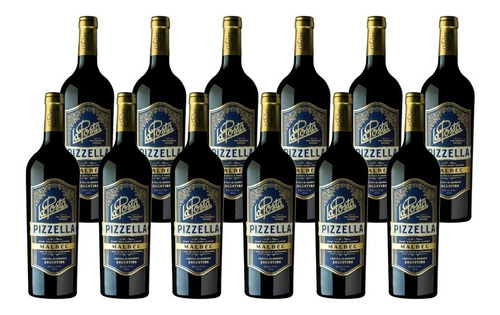 Vino La Posta Pizzella Malbec Caja X 12 X 750ml. -