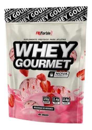 Whey Gourmet 900g Fn Forbis (best) Whey 25g Proteinas+brinde Sabor Pudim