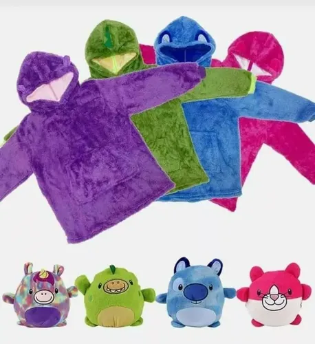 Poleron Con Capucha Peluches Niños Huggle Pets Chiporro