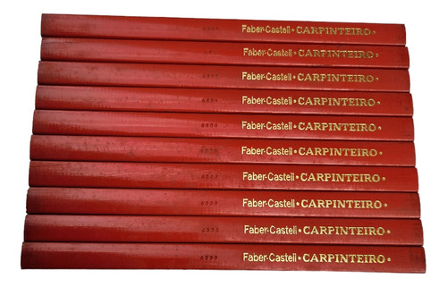 Lápis Carpinteiro Faber-castell 6338. 10 Unidades. Antigo