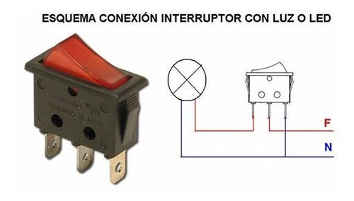 Interruptor De Poder Con Piloto Rojo; Arduino, Pic, Arm, Avr