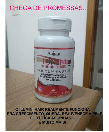 Complexo Vitamínico Ilumini Hair Cabelo Pele Unha Anjore 60c
