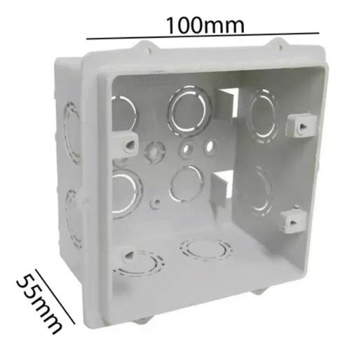 Pack (x10) Caja Pvc Cuadrada 10x10 P/embutir Conextube