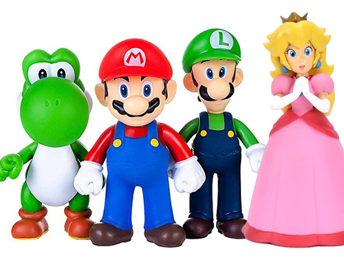 Figura De Princesa Peach De 14 Cm, Serie Super Mario Bros