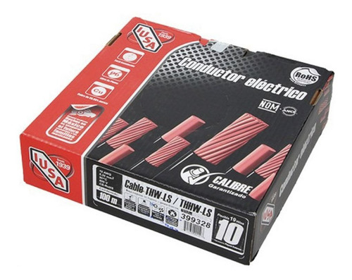 Cable Eléctrico Cal. 10 Negro Tipo Thw 1 Hilo Thhw-ls Rohs