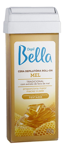 Kit 60un Cera Rollon Depil Bella Mel 100g Depilação