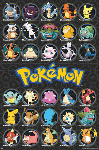 Póster De Pokémon Todos Favoritos De Todos Tiempos, 2...