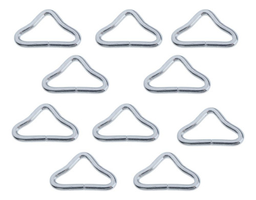 10x Anillos Triangulares Hebilla Anillos En Correas
