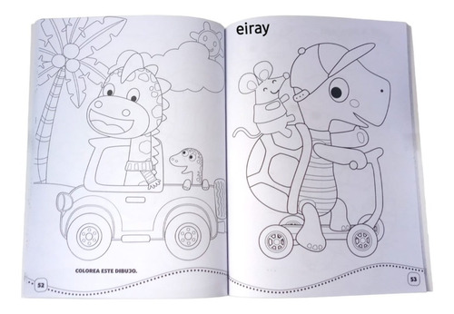 2 Libros De Colorear + Colores Y Plumones Infantil