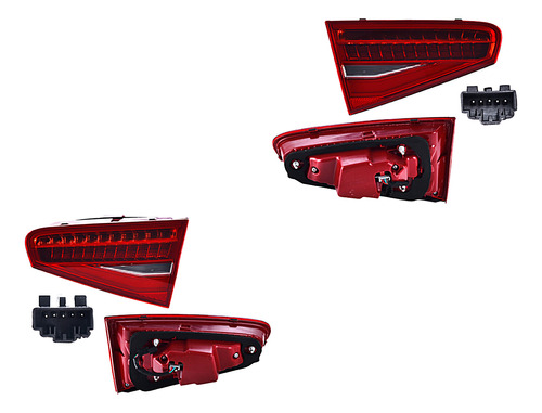 Par Juego Calaveras Interiores Audi A4 2013 - 2016 C/led Qwe