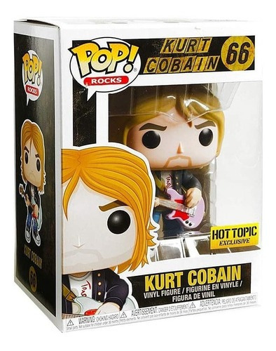 Funko Pop Kurt Cobain Purple Guittar Exclusivo #66
