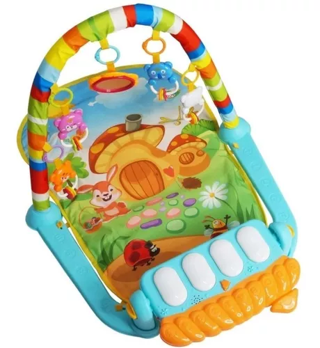 Tapete de Atividades Musical Bebê Infantil Piano Removível Arco Com  Brinquedos Baby Tudo Etitoys - Baby&Kids