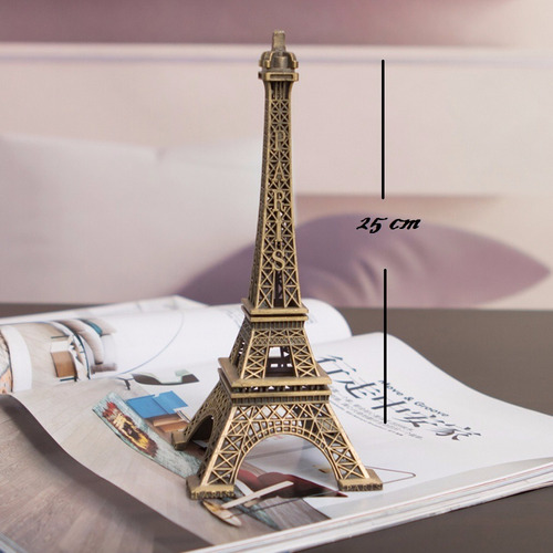 Torre Eiffel Paris Metalica 25cm Recuerdos Centros De Mesa