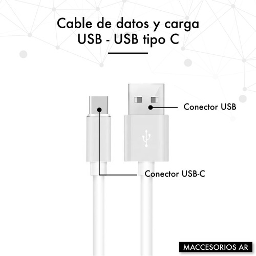 Imagen 2 de 7 de Cable Tipo C Usb 3.1 Carga Rapida Ultraresistente 2 Metros