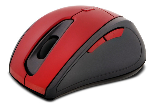 Imagen 1 de 6 de Mouse Inalámbrico Klipxtreme Anchor Óptico Ergonómico Rojo