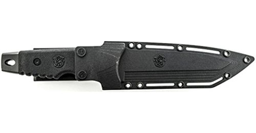 Smith Y Wesson Sw7 Full Tang Tanto Paleta De Ppe De Hoja Fij