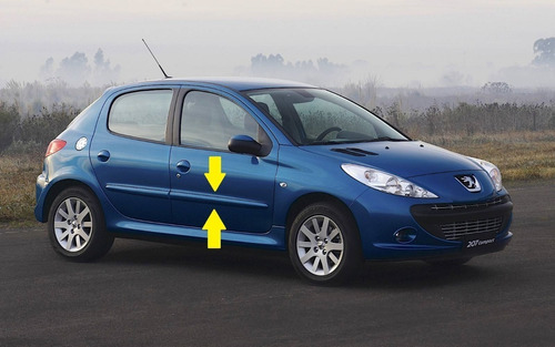 Bagueta Puerta Delantera Derecha Peugeot 207 5p Para Pintar