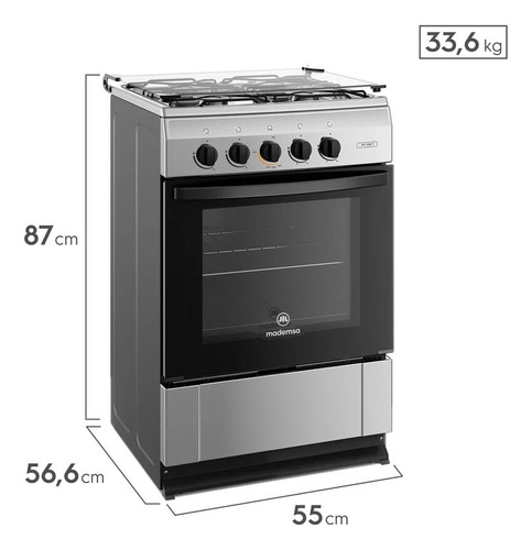 Cocina A Gas Mademsa Mv 220t 4p