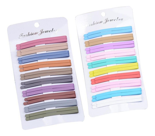 . 2 X 20pcs Colorful Hair Styling Barrettes