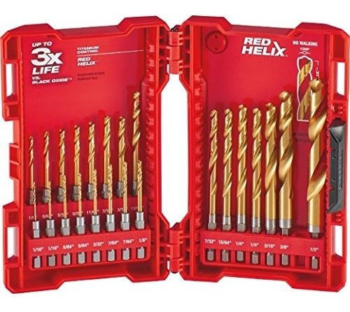 Broca Milwaukee 48-89-4631 Kit Tin Shockwave (23 Piezas)