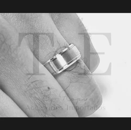 Anillo Estilo Alianza Línea Excellence Hombre Mujer Joyería