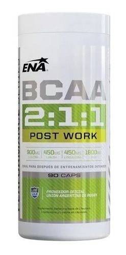 Bcaa 2:1:1 90 Caps - Aminoacidos Ena Recuperacion Muscular