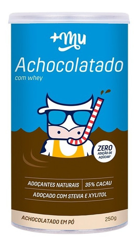 Achocolatado Proteico Whey Cacau Zero Açúcar 250g Mais Mu