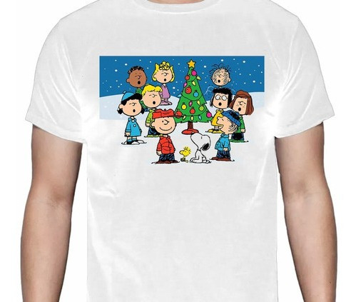Snoopy - Peanuts - Navidad - Amigos - Abrazo - Polera