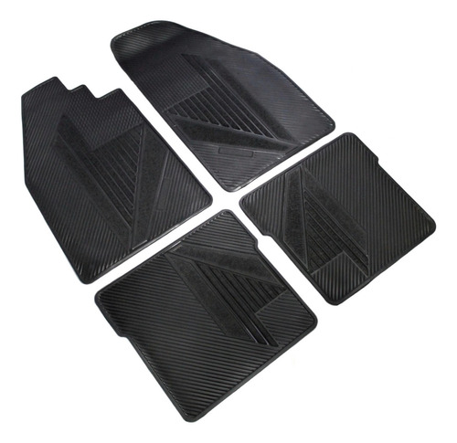 Set 4 Tapetes Originales Vocho Sedan Plastico Negro Uso Rudo