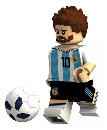 Figuras Lego Fútbol Messi Cristiano Ronaldo Maradona Pele