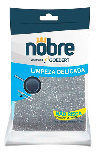 Kit Com 5 Esponja Não Risca Limpeza Delicada Nobre