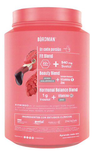 Birdman Proteína Vegetal Fitmingo 1020g Sabor Moka