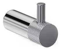 Comprar Percha Simple Accesorios Baño Texture 9852 Hidromet Cromo Color Plateado