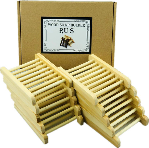 Jaboneras Ru S Wooden-10 Pcs Pack De 10 (5 Y 5) Rejilla