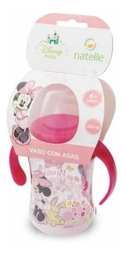 Imagen 4 de 5 de Combo Vaso Con Asas + Plato Linea Disney Minnie / Mickey