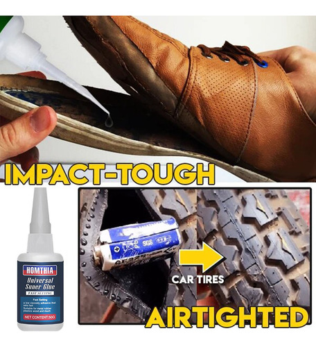 Pegamento Universal Super Glue, Resina Plástica Resistente,