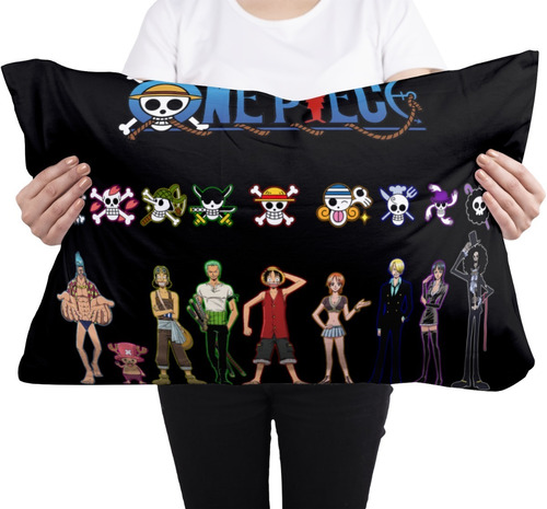 Cojin Almohada One Piece Logo Personajes Anime Arte Unico