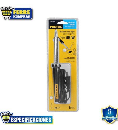 Cautín 45 W Tipo Lápiz Para Trabajo Medi