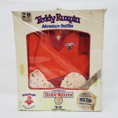 Teddy Ruxpin Pijama Vintage Na Caixa Lacrado