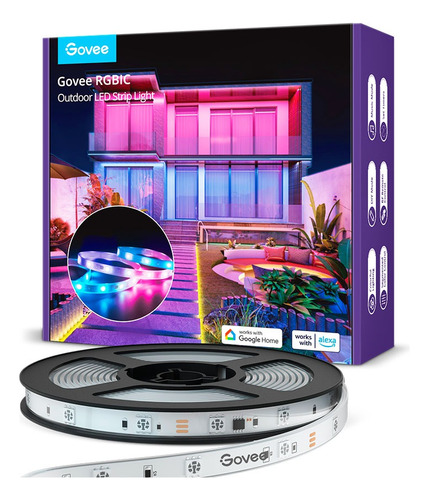 Luces Led Wifi Outdoor Rgbic 10 Mts Govee