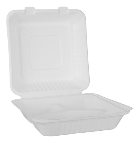 Bandeja Descartable Biodegradable Blanco Grande 1500ml X200