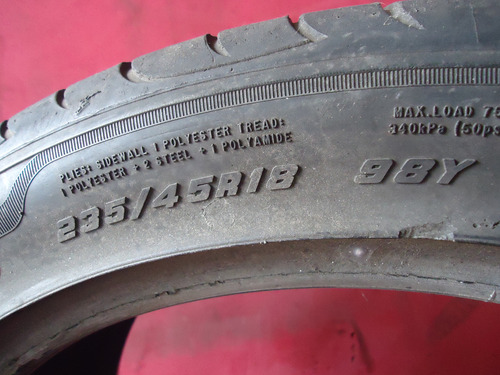 Pneu 235 45 Aro 18 Goodyear Eagle F1 Asymmetric Usado (Usado)