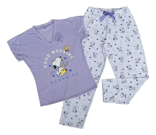 Pijamas Para Mujer En Pantalón Largo Snoopy