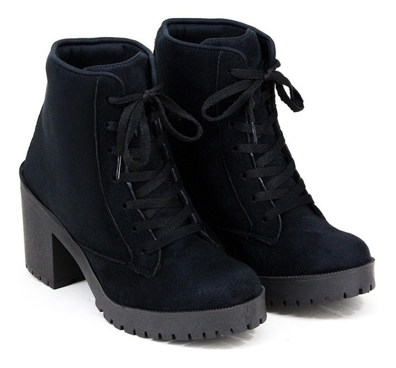 botas femininas cano curto veludo