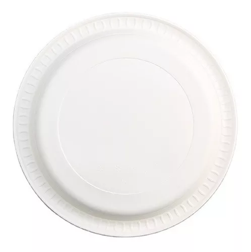 Platos de Plástico Blanco Restistentes Diametro 17 cm 100 Unidades - ACESA  · Suministros Hosteleros