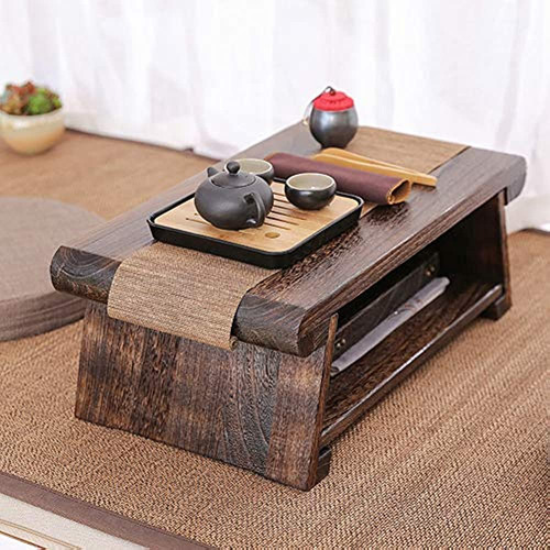 Chabudai Mesa De Té Antigua Japonesa Patas Plegables Mesa De