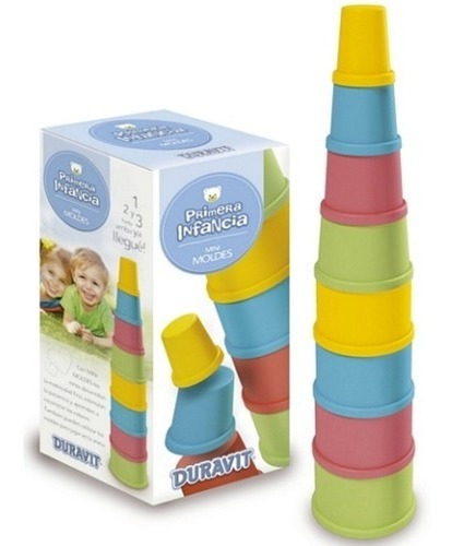 Juego Mini Moldes Torre Apilable Y Encastre Duravit Infantil